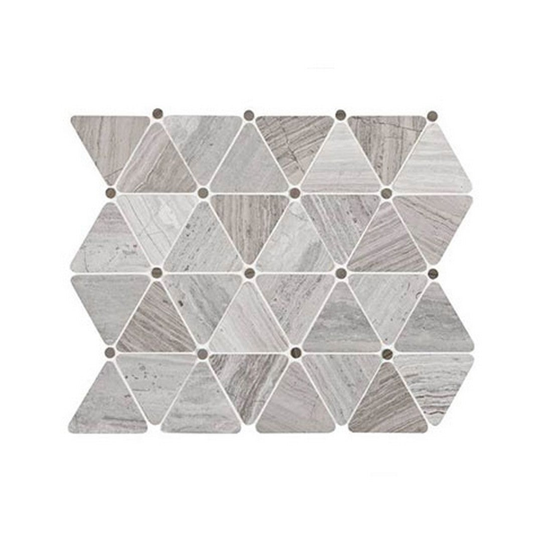 Daltile Natural Stone Limestone 11" x 14" Polished 2.75x2.5" Triangle Mosaic