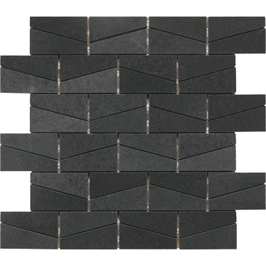 Daltile Stone a la Mod 12" x 14" Polished Natural Stone 2X3" Wedge Mosaic