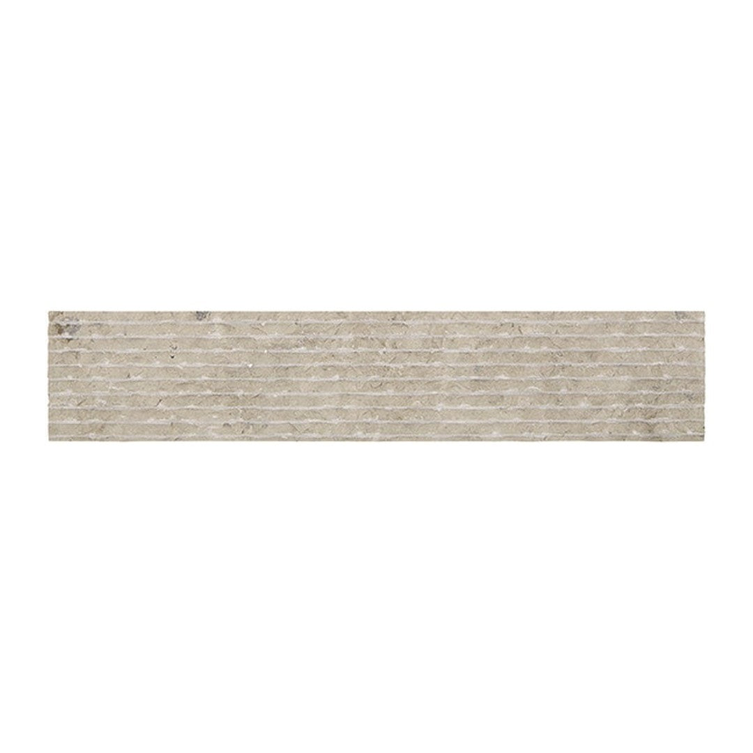 Daltile Natural Stone Limestone 4" x 20" Scraped Raked Mosaic