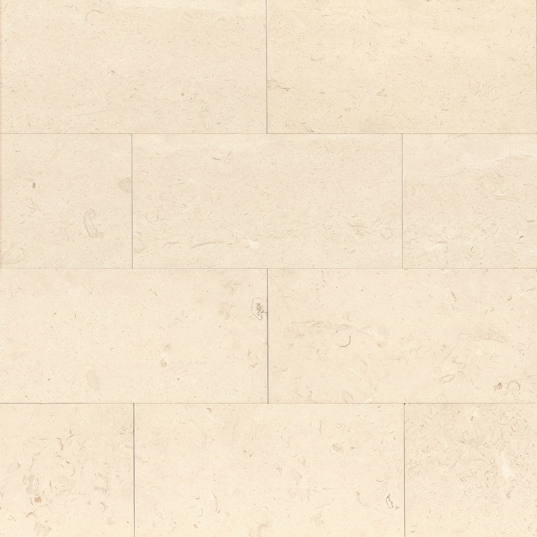 Bedrosians Limestone Corinthian White 12" x 24" Floor & Wall Tile