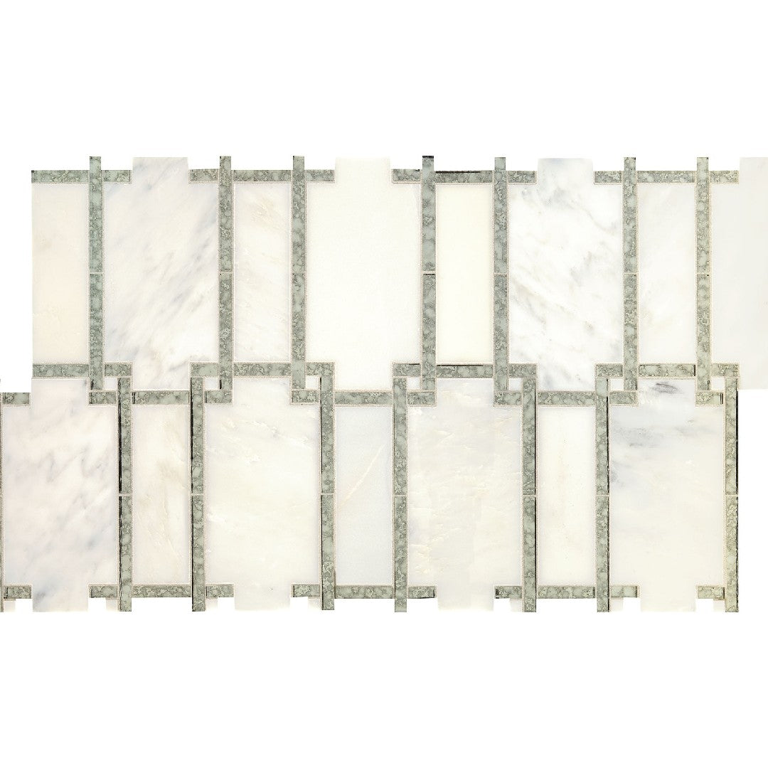 Daltile Lavaliere 9" x 15" Polished Natural Stone Architectural Reflections Wall Mosaic