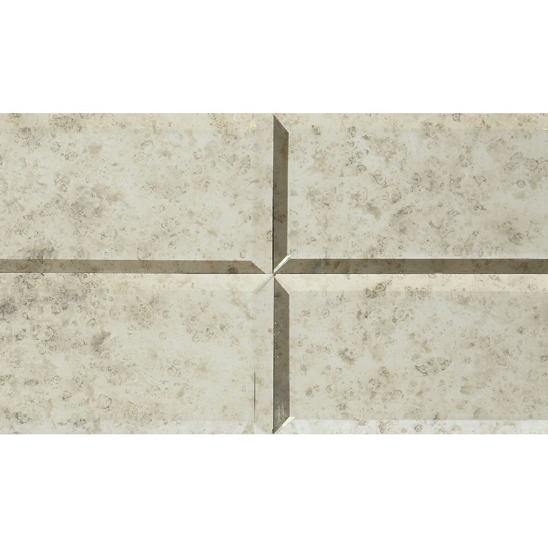 Daltile Lavaliere 12" x 12" Polished Natural Stone 3x6" Straight Joint Wall Mosaic