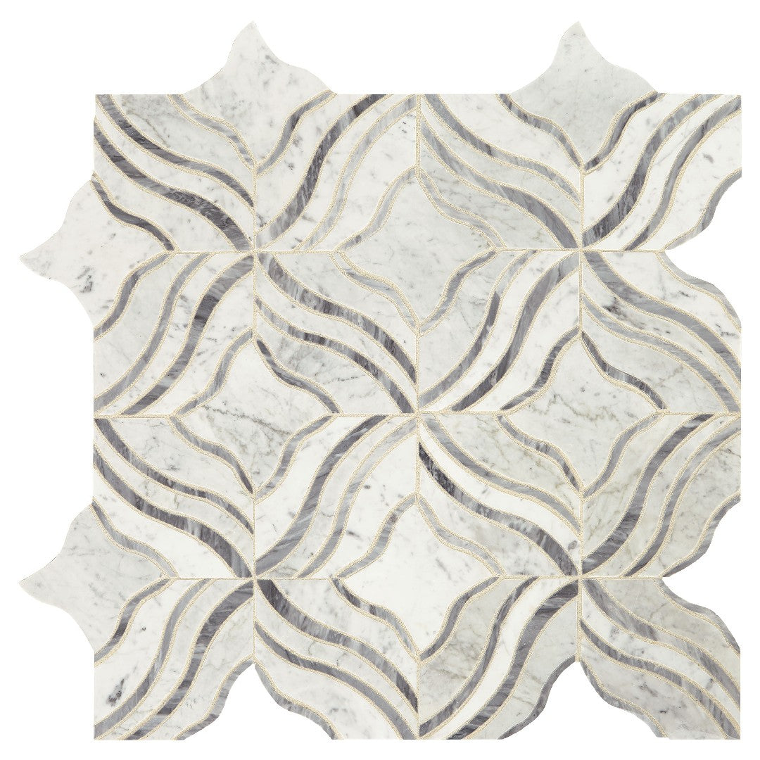 Daltile Lavaliere 11" x 11" Polished Natural Stone Melody Wall Mosaic