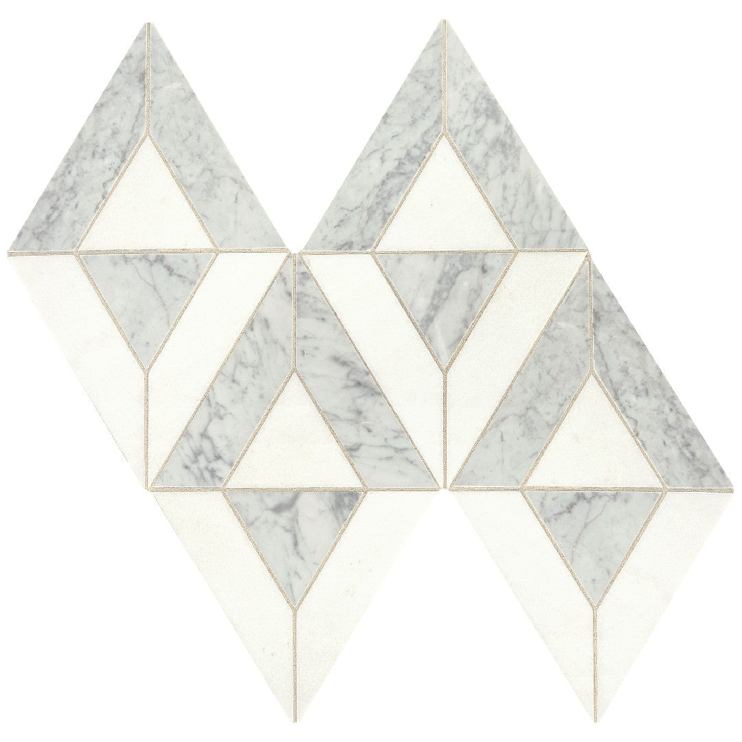 Daltile Lavaliere 10" x 18" Honed Natural Stone Radiant Wall Mosaic