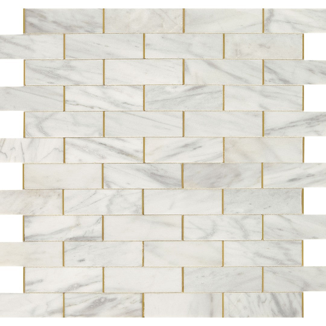 Daltile Lavaliere 11" x 14" Honed Natural Stone Melded Wall Mosaic