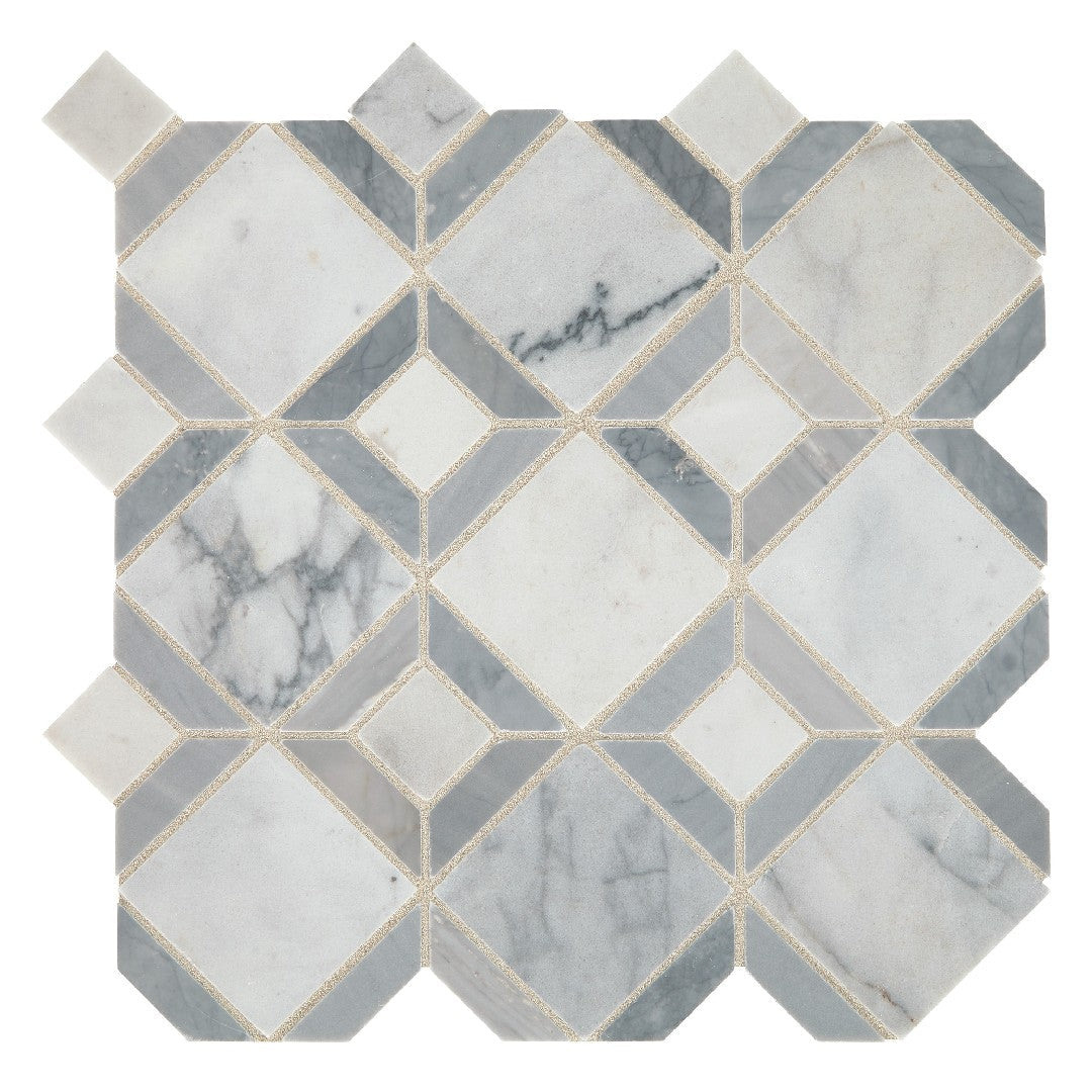 Daltile Sublimity 12" x 12" Honed Natural Stone Parquet Mosaic