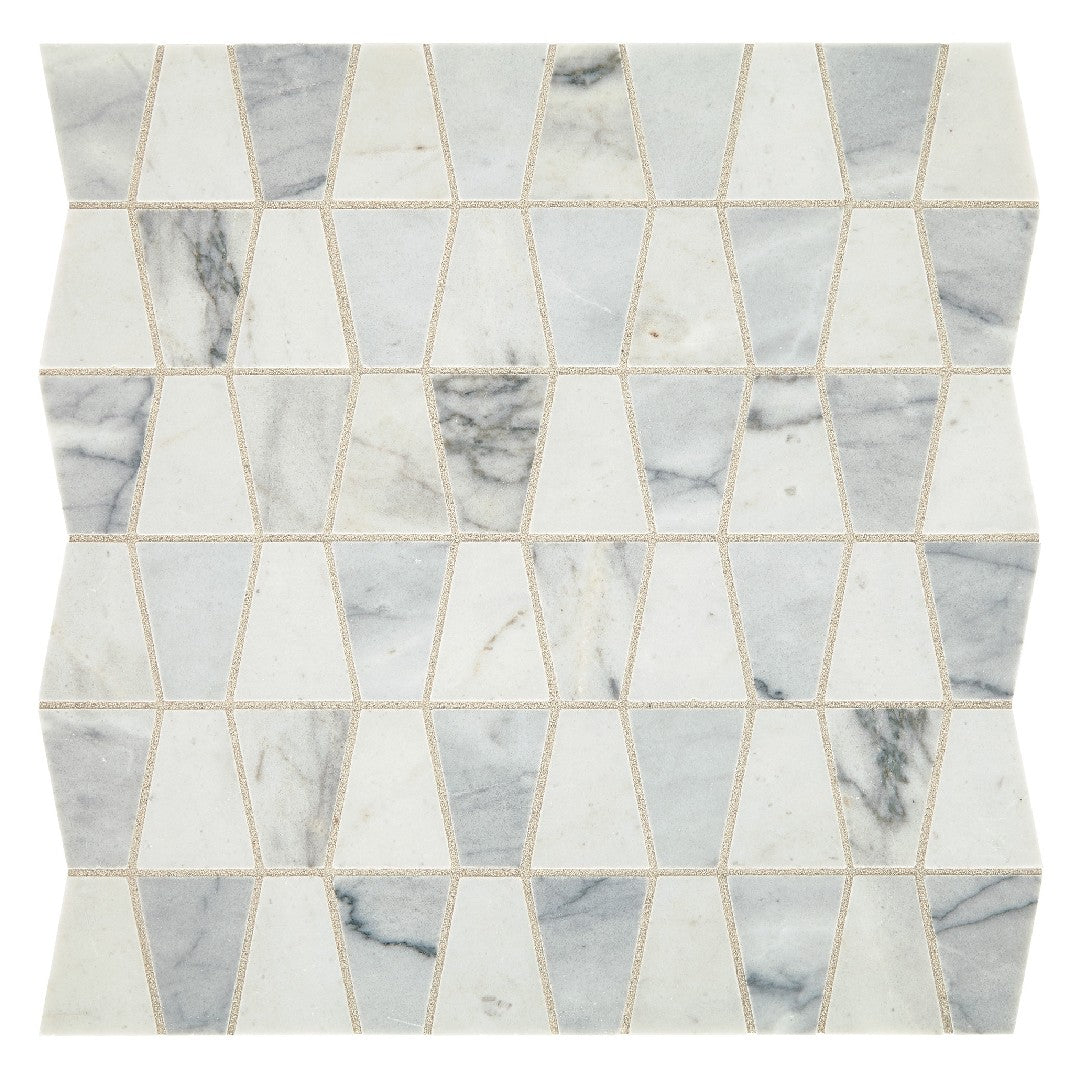 Daltile Sublimity 11" x 12" Honed Natural Stone Trapezoid Mosaic