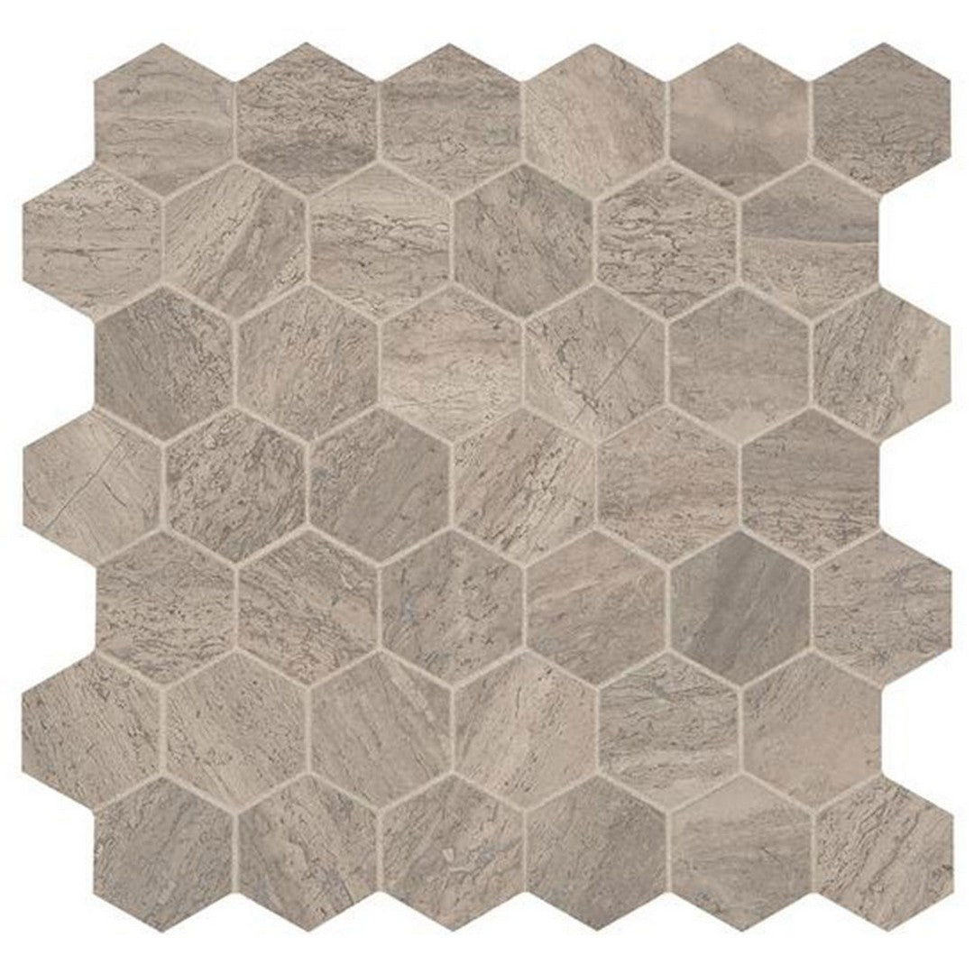 American Olean Presario 11.75" x 11.75" Marble 2" Hexagon Mosaic Honed