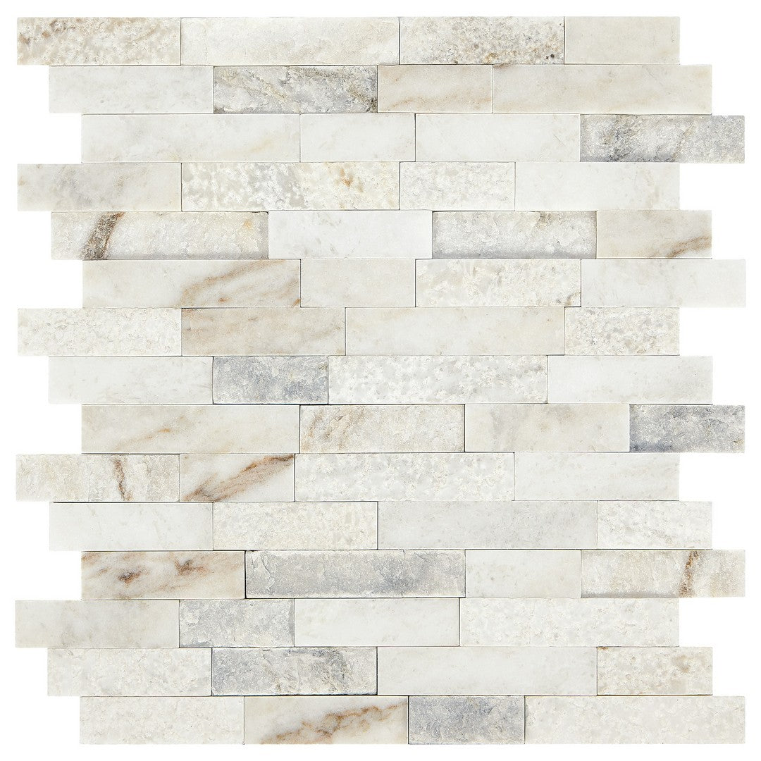 Marazzi Predella 12" x 12" Straight Marble Random Linear Mosaic