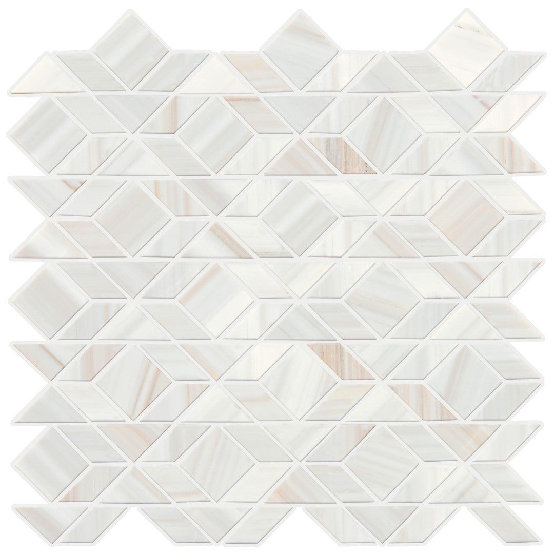 Daltile Pietra Divina 13" x 14" Rectified Honed Natural Stone Framework Mosaic