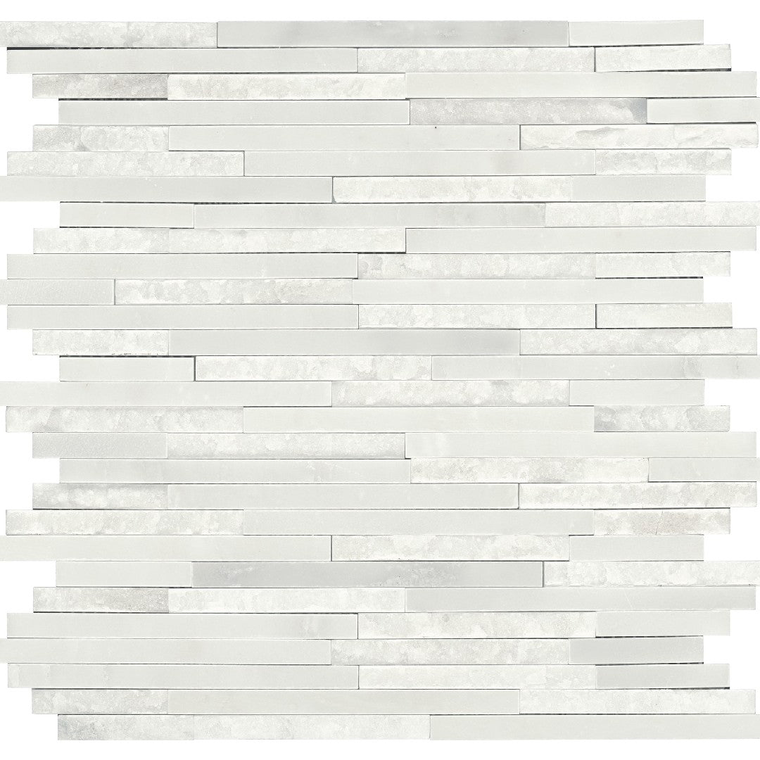 Daltile Natural Stone Marble 12" x 12" Mix 3/8" Random Linear Mosaic