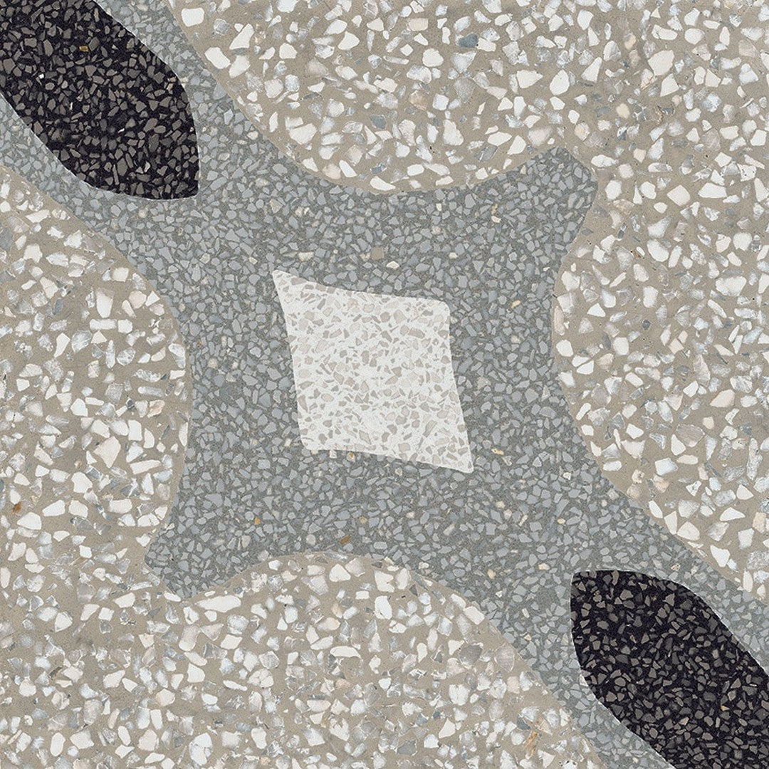 Marazzi D_Segni Terrazzo 8" x 8" Croix Deco Matte Porcelain Tile