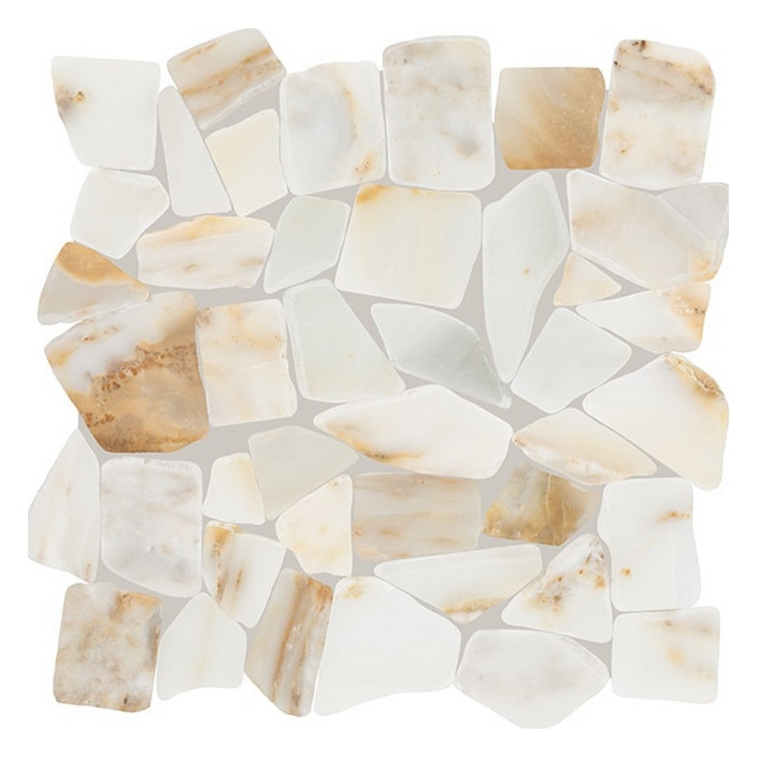 Daltile Gamma 13" x 13" Honed Natural Stone Pebble Mosaic