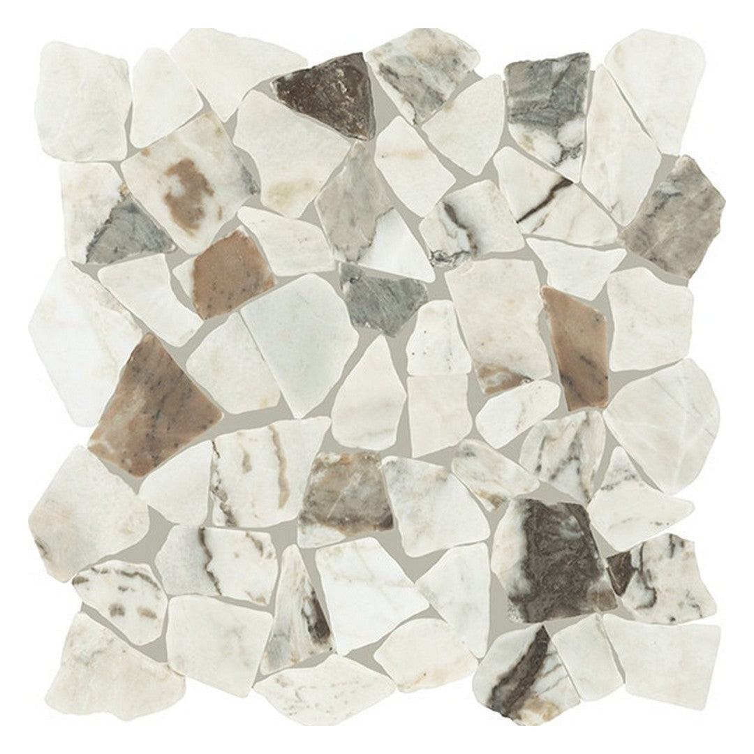 Daltile Gamma 13" x 13" Honed Natural Stone Pebble Mosaic