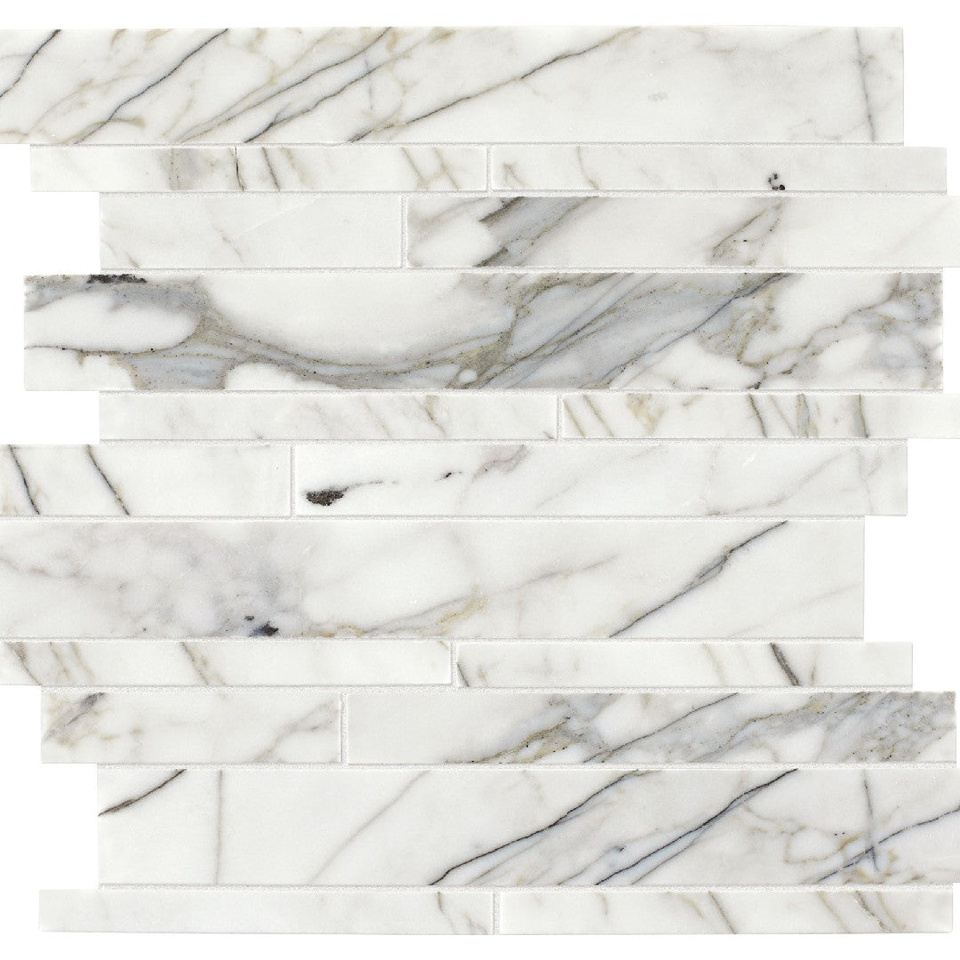 Daltile Natural Stone Marble 12" x 13" Mix Random Linear Mosaic