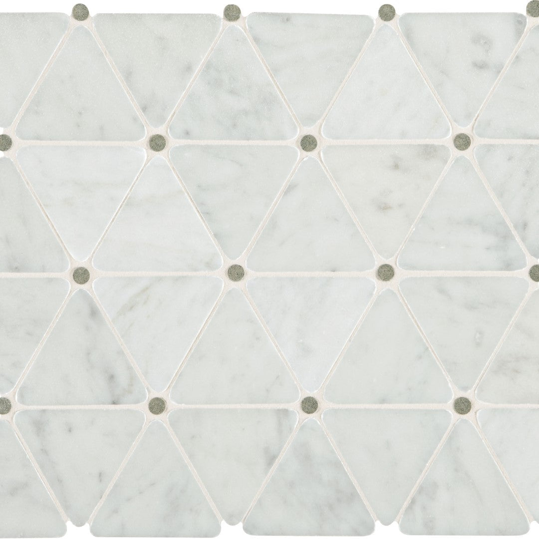 Daltile Natural Stone Marble 11" x 14" Polished 2.75x2.5" Triangle Mosaic