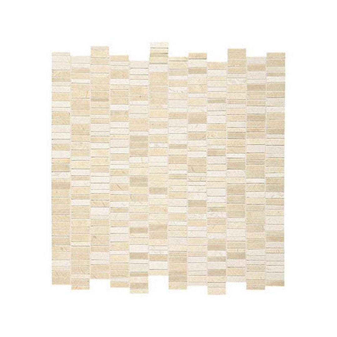 Daltile Natural Stone Marble 12" x 12" Mix 1" Random Linear Mosaic