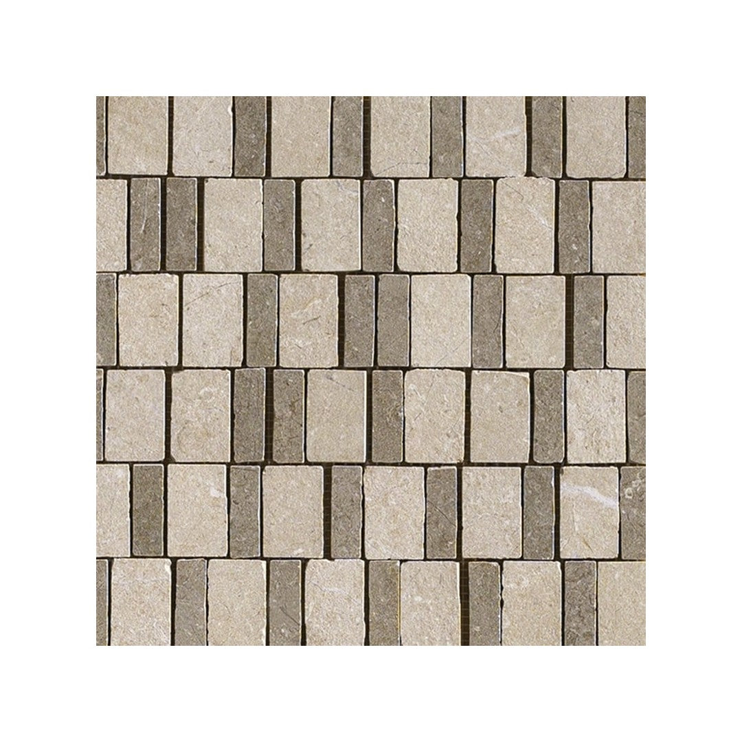 Daltile Mystone Limestone 12" x 12" Matte Porcelain Abstract Blend Mosaic