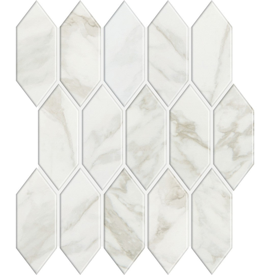 Marazzi Marble Obsession 12" x 11" Satin Porcelain Picket Mosaic