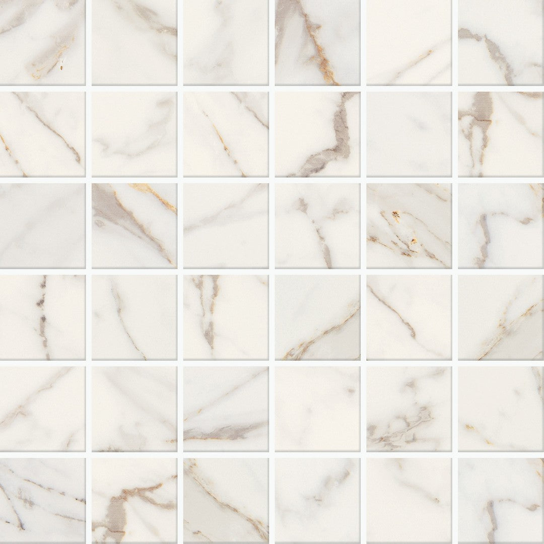 Marazzi Marble Obsession 12" x 12" Matte Porcelain Straight Joint Mosaic