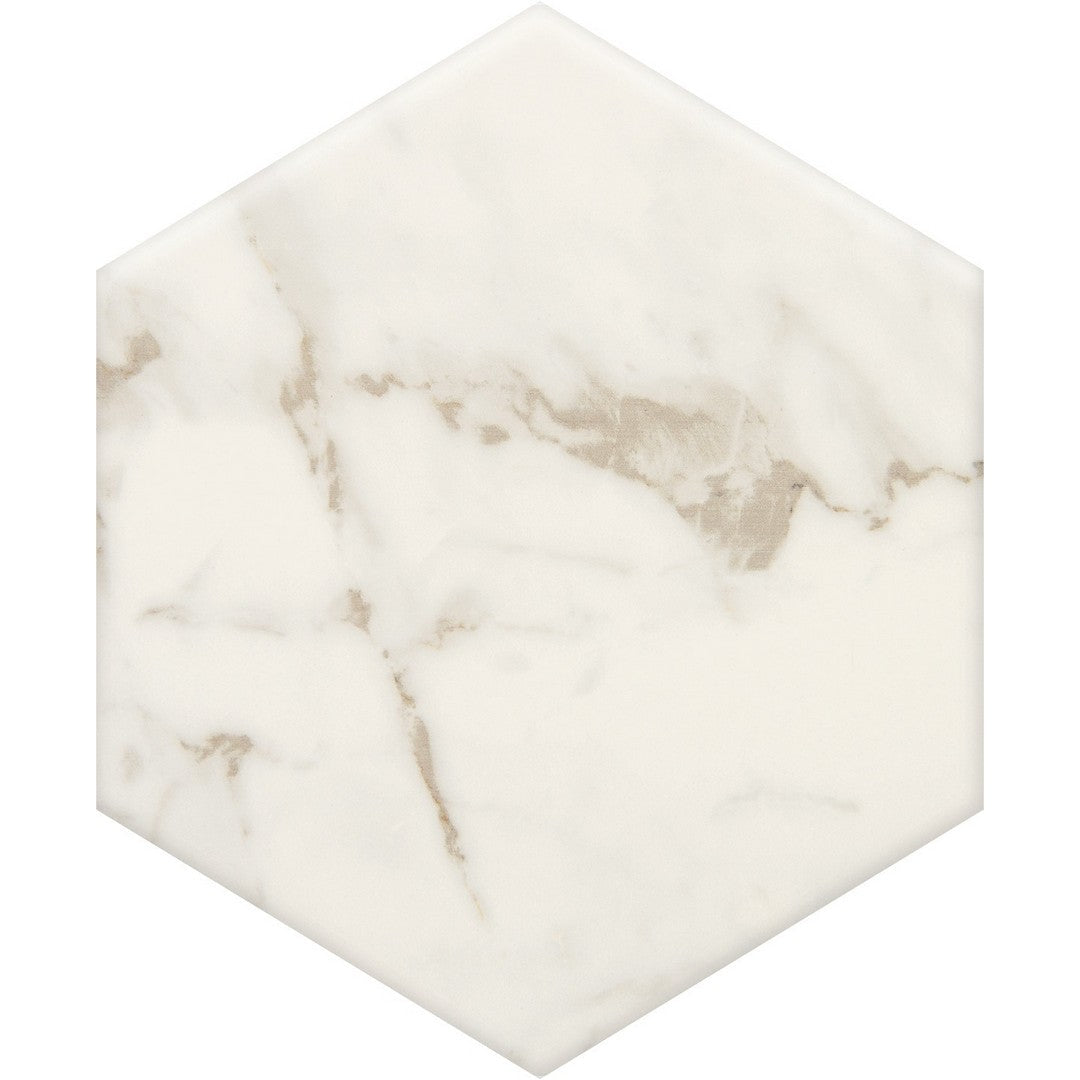 Marazzi Marble Obsession 8" x 8" Matte Hexagon Porcelain Tile