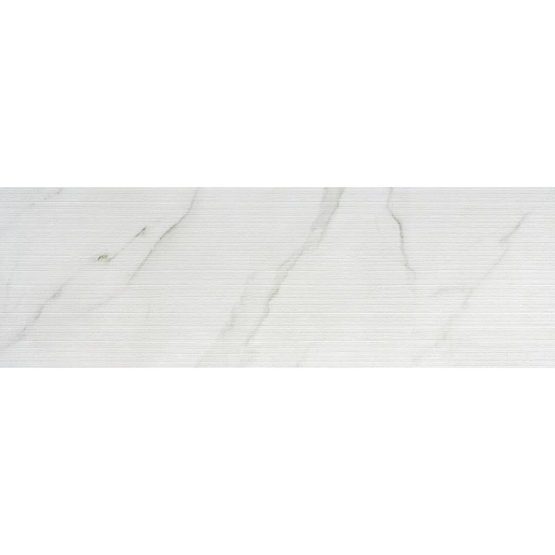 Ottimo Marbleous 16" x 48" Lines 3D Matte Ceramic Tile