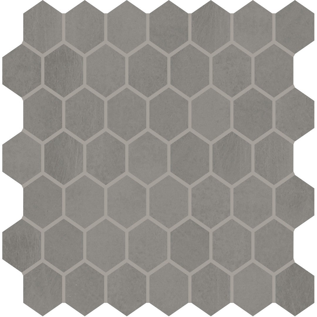 Marazzi Moroccan Concrete 12" x 14" Matte Porcelain Hexagon Mosaic