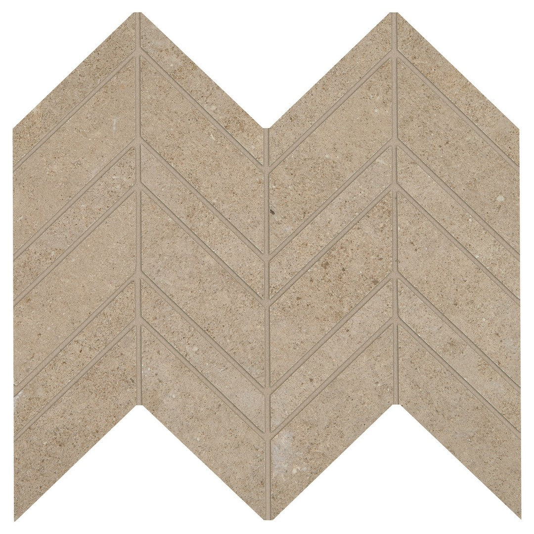 Marazzi Modern Formation 12" x 13" Matte Porcelain Chevron Mosaic