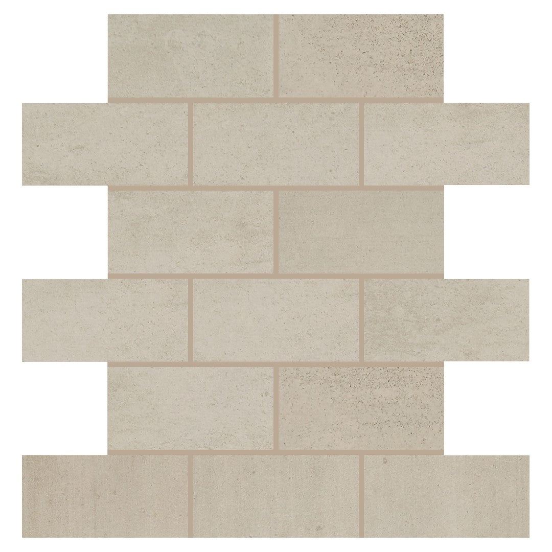 Daltile Modern Hearth 12" x 12" Matte Ceramic 2x4" Brick Joint Mosaic