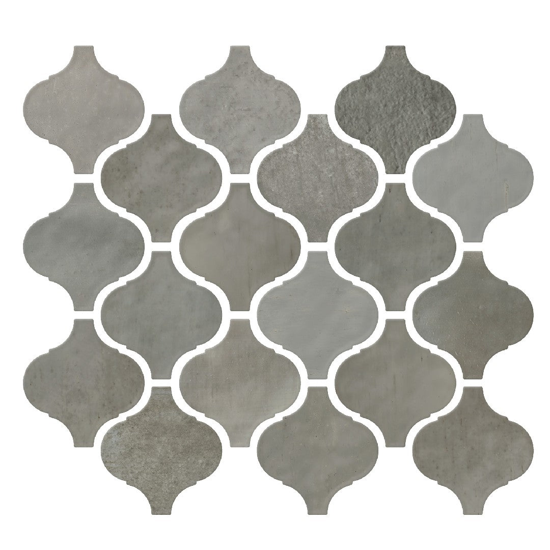 Daltile Mesmerist 11" x 12" Glossy Ceramic 3" Arabesque Mosaic