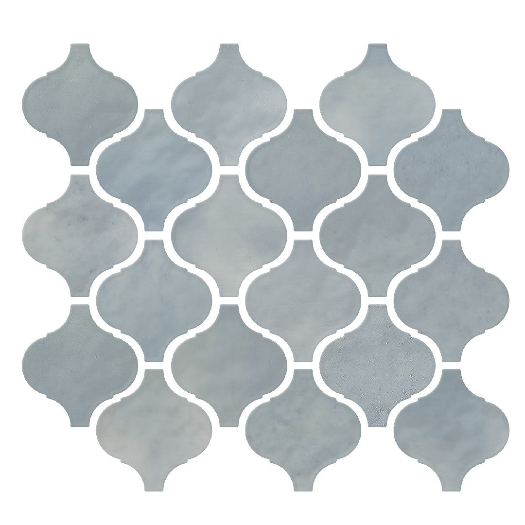 Daltile Mesmerist 11" x 12" Glossy Ceramic 3" Arabesque Mosaic