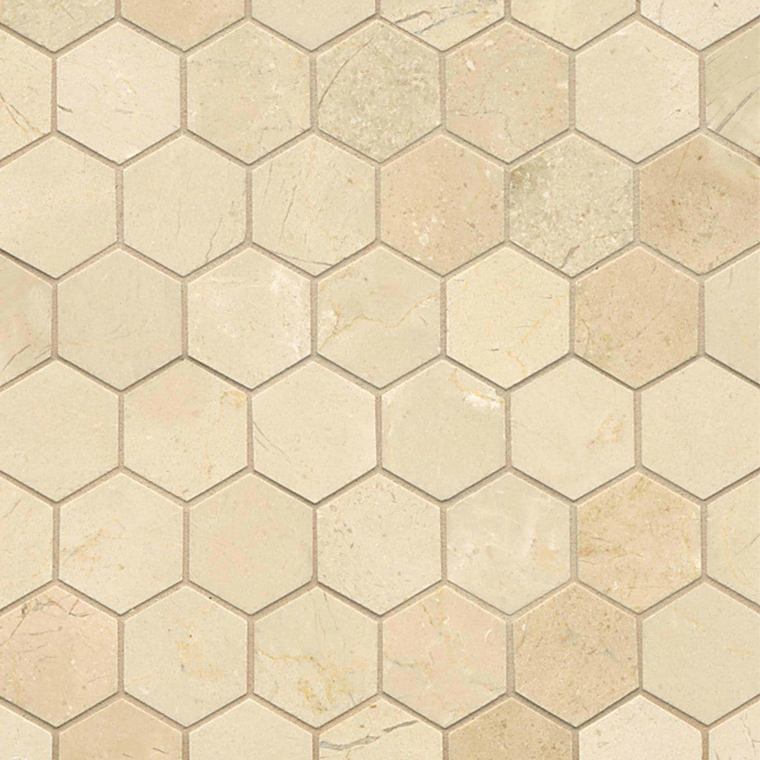 Bedrosians Marble Crema Marfil Select 11.75" x 12.5" Wall Polished Mosaic