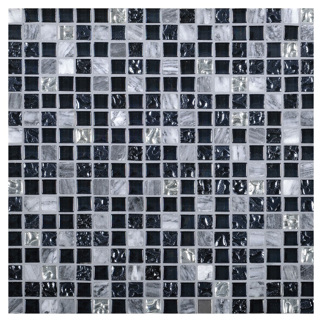 Daltile Marvel 12" x 12" Stone & Glass 5/8" Straight Joint Mosaic