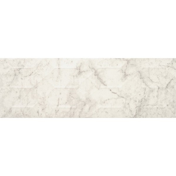 American Olean Mythique Marble 8" x 24" Matte Ceramic Multi Wave Crest Tile