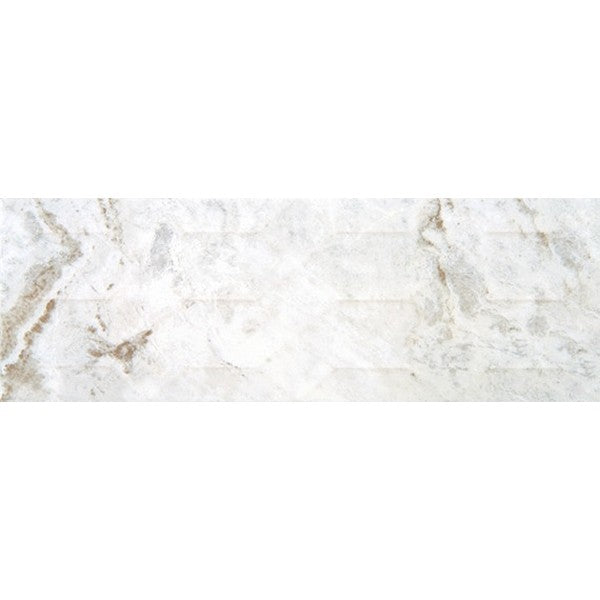 American Olean Mythique Marble 8" x 24" Matte Ceramic Multi Wave Crest Tile