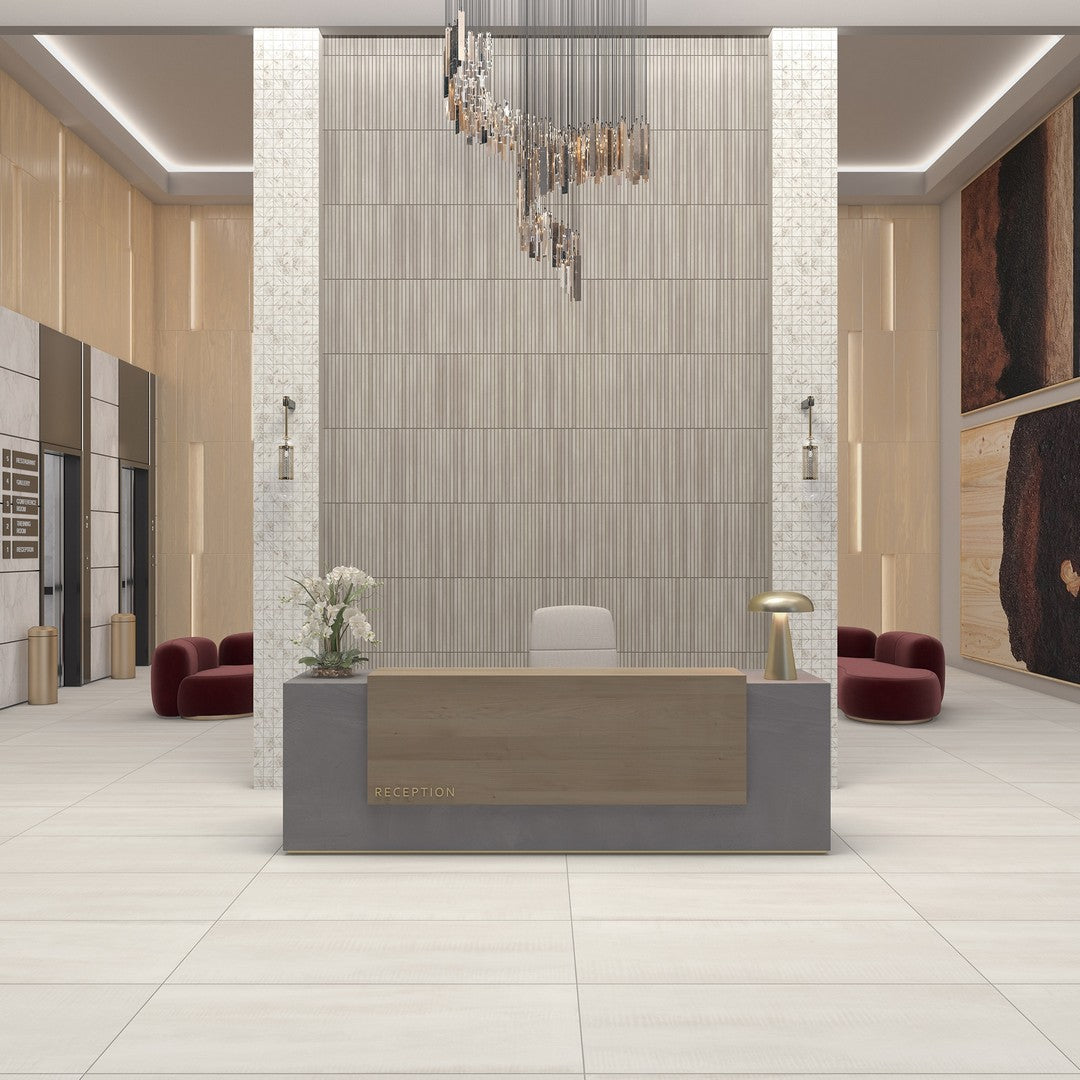 Marazzi Illusionist 12" x 24" Matte Porcelain Stack Mosaic