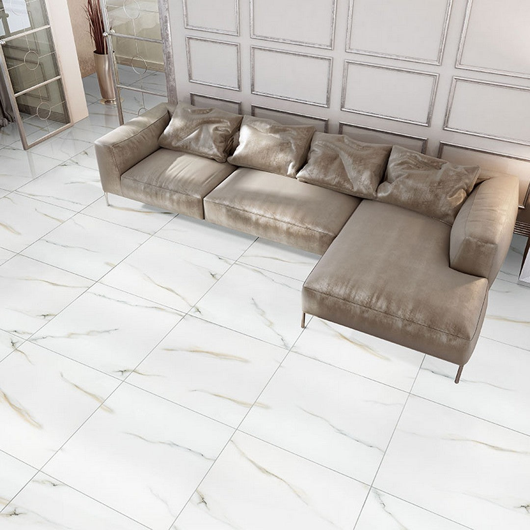 MS International Aria 24" x 48" Polished Porcelain Tile