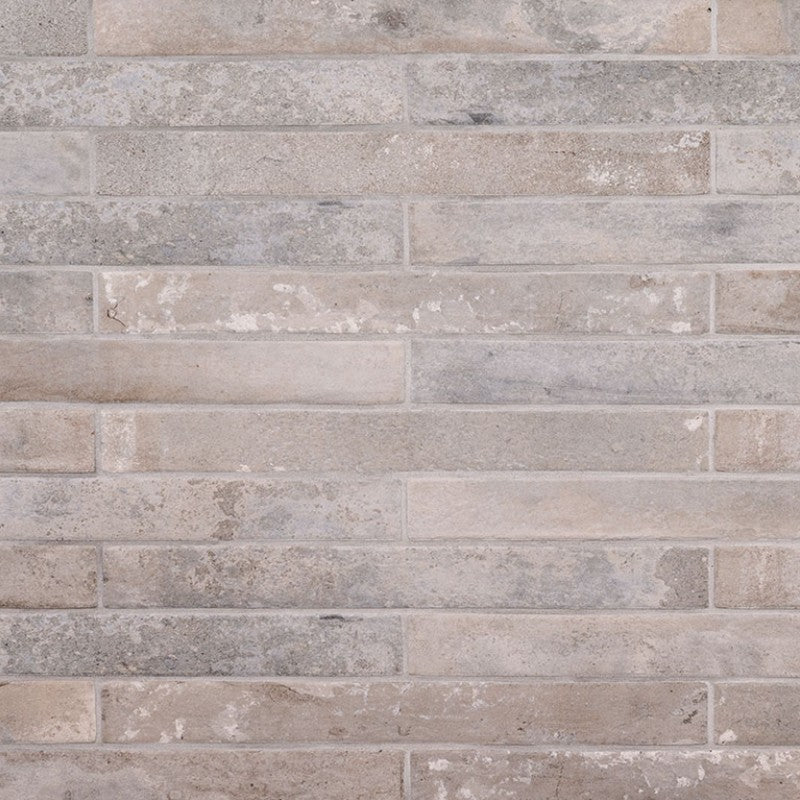 MS International Brickstone 2" x 18" Matte Porcelain Tile