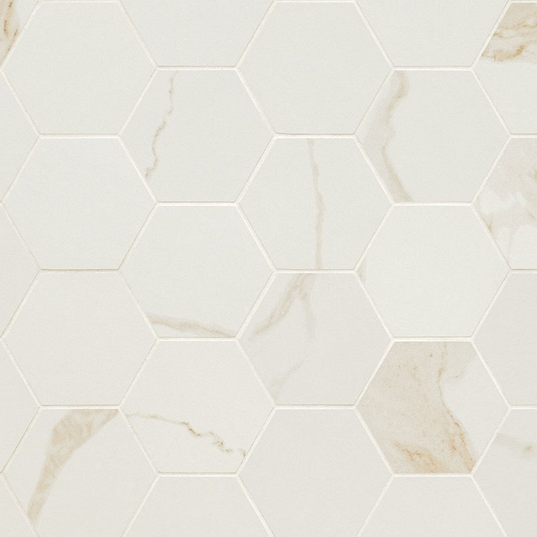 MS International Eden 12" x 12" Matte Porcelain Hexagon 3x3 Mosaic