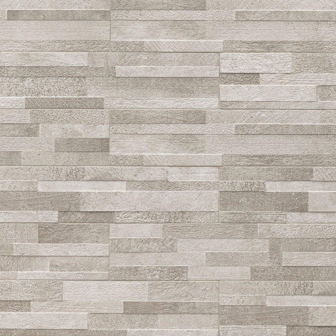 MS International Dekora Nora Cream 6" x 24" Matte Glazed Porcelain Stacked Ledgerstone Panel