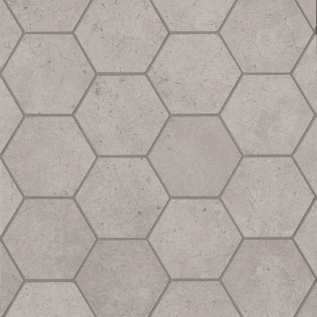 Bedrosians Materika 10.25" x 11.75" Matte Porcelain Hex Mosaic