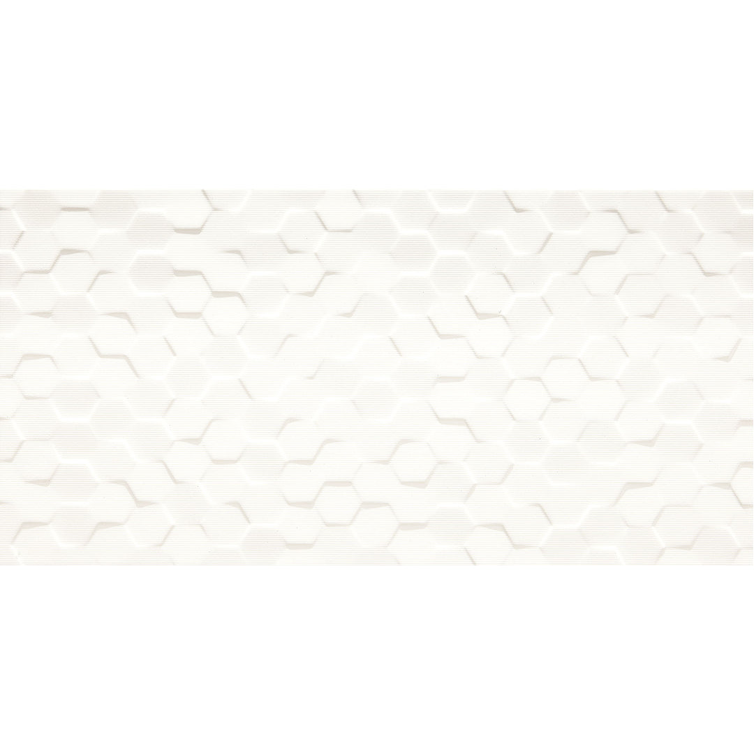 Daltile Multitude 12" x 24" Rectified Textured Ceramic Hexagon Wall Tile