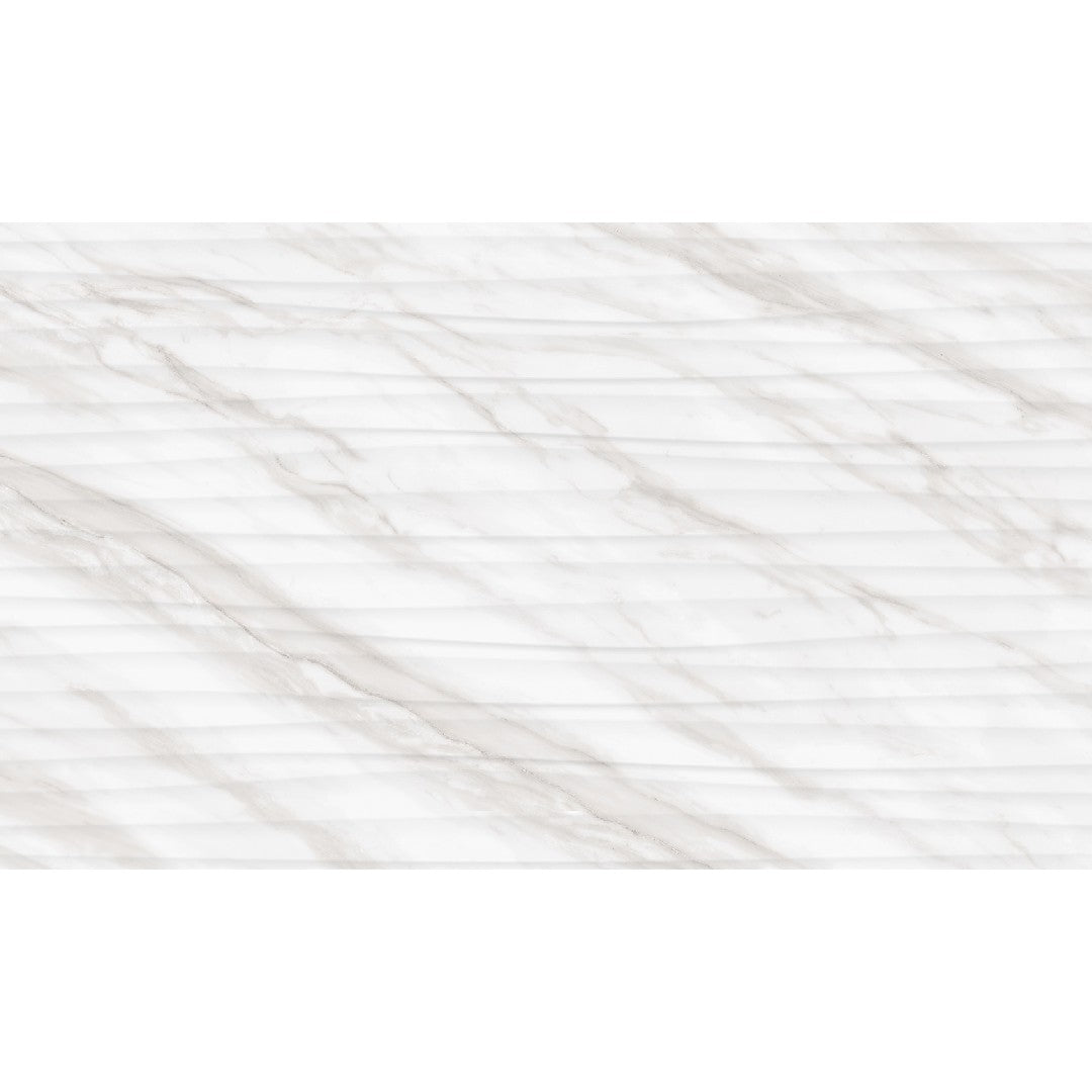 Daltile Perpetuo 12" x 24" Rectified Satin Ceramic Wave Wall Tile