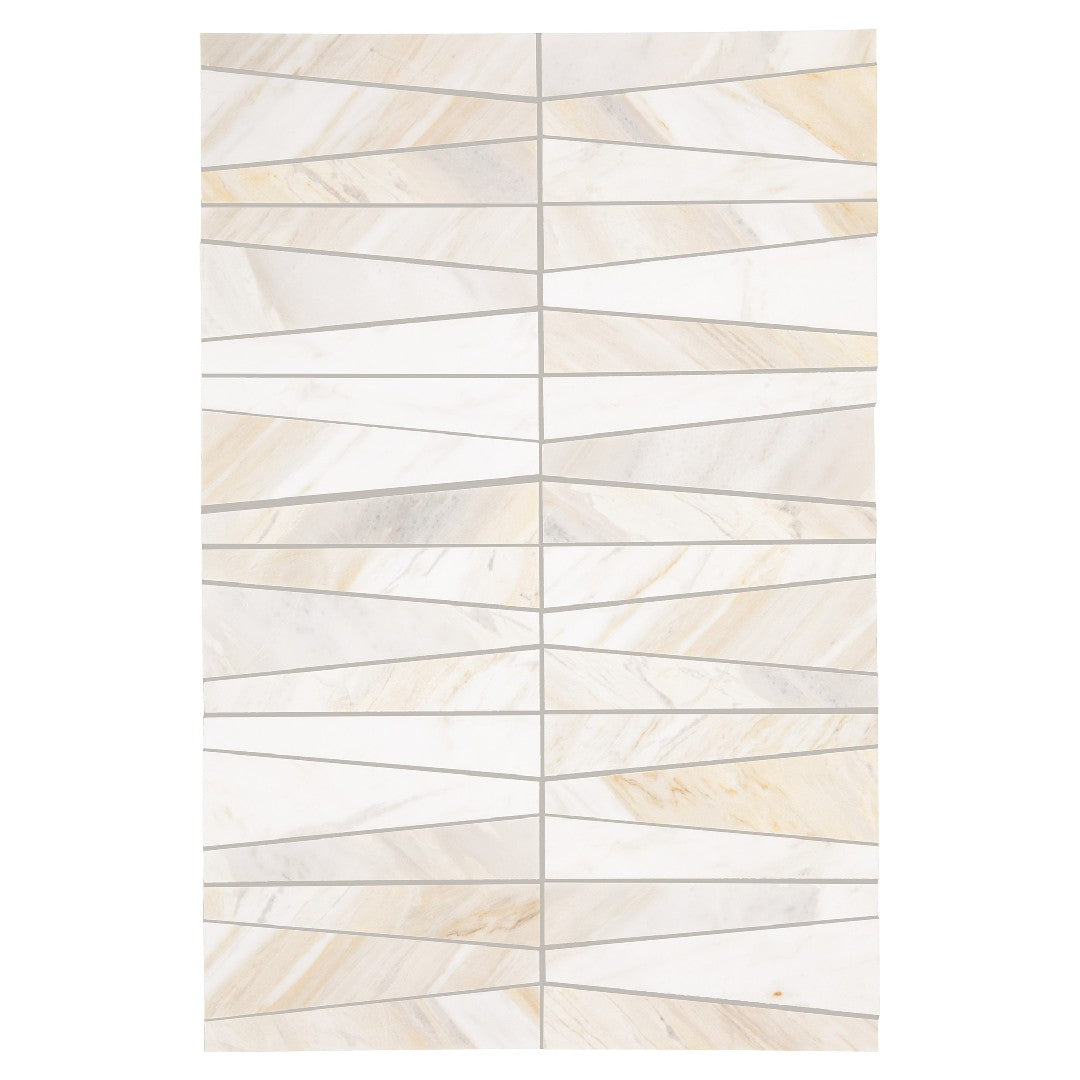 Daltile Perfix Mosaix 13.25" x 18" Honed Natural Stone 6" Trapezoid Mosaic