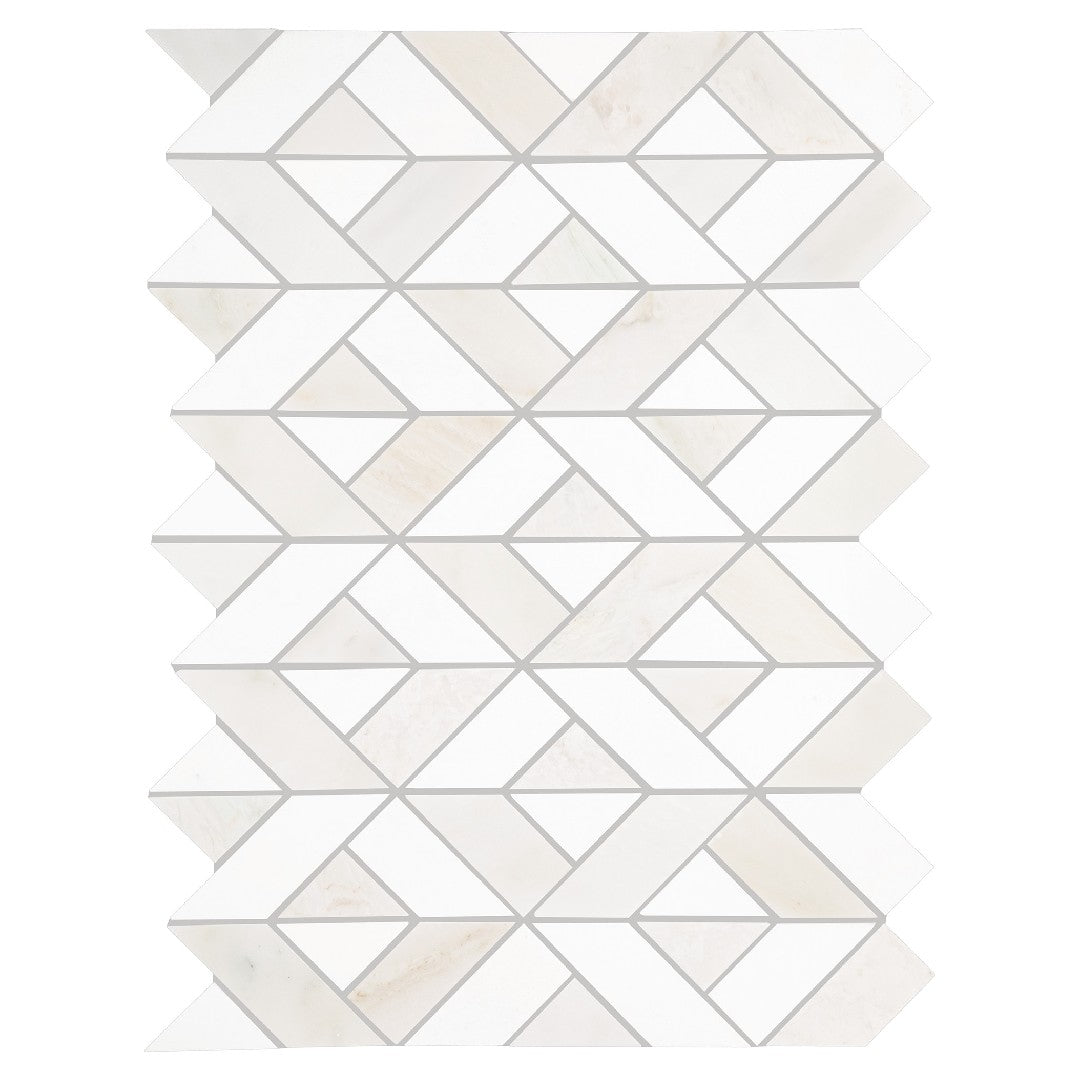 Daltile Perfix Mosaix 13.25" x 18" Polished Natural Stone Swivel Mosaic