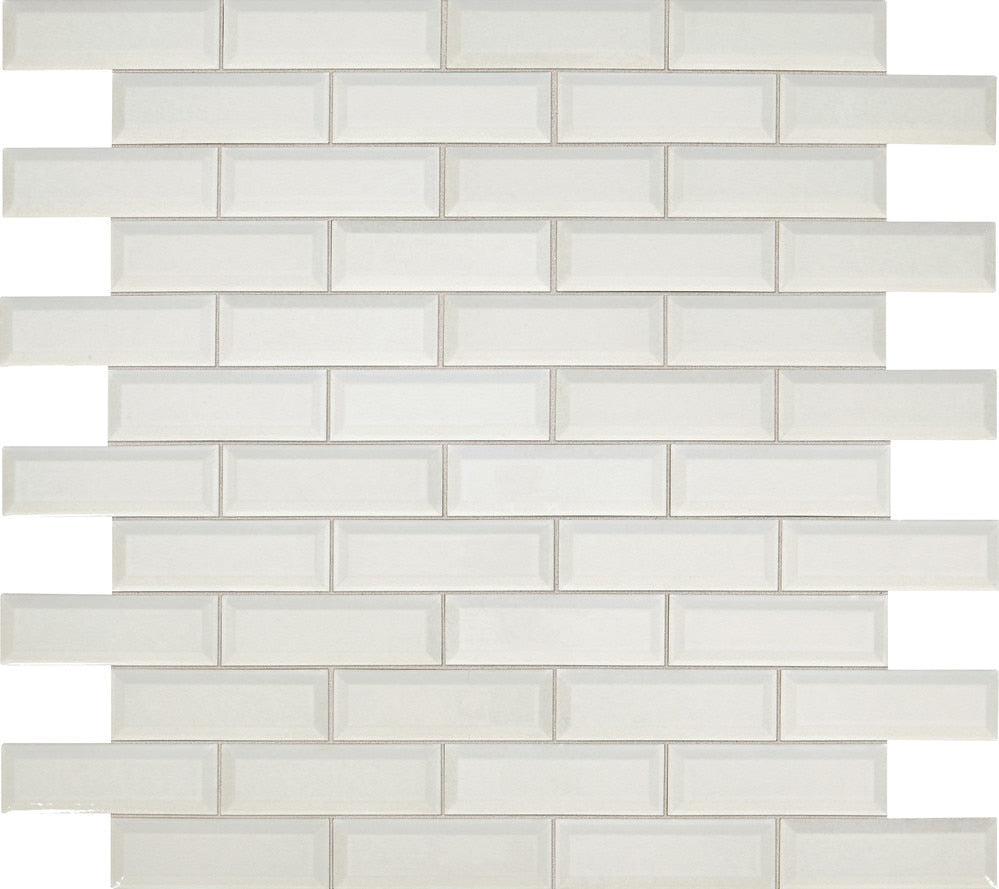 Daltile Revalia Remix 13" x 15" Glossy Ceramic 2x6" Brick Joint Bevel Mosaic