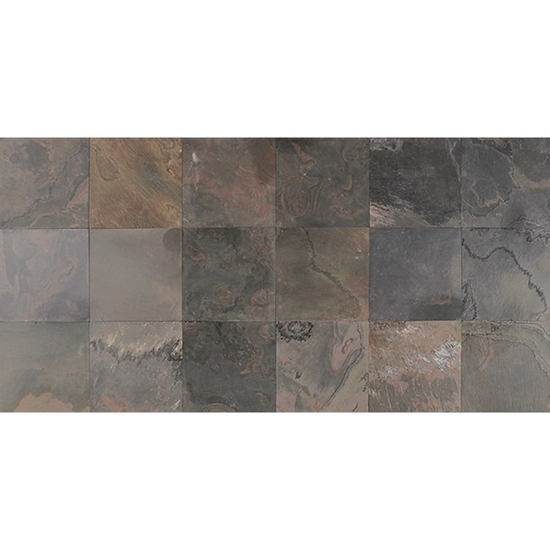 American Olean Stone Source Slate 12" x 12" Cleft Slate Tile