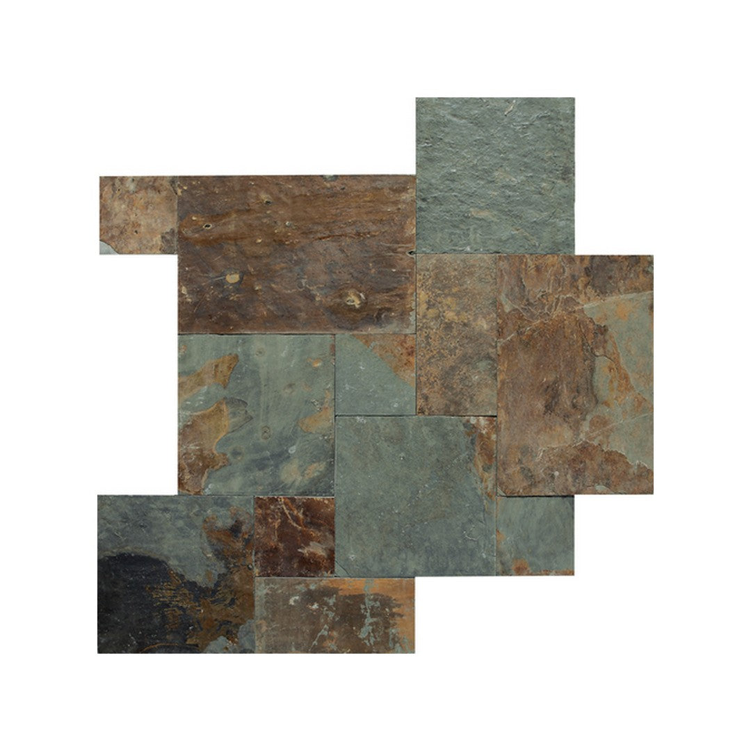 Daltile Slate 16" x RL Natural Stone Versaille Pattern