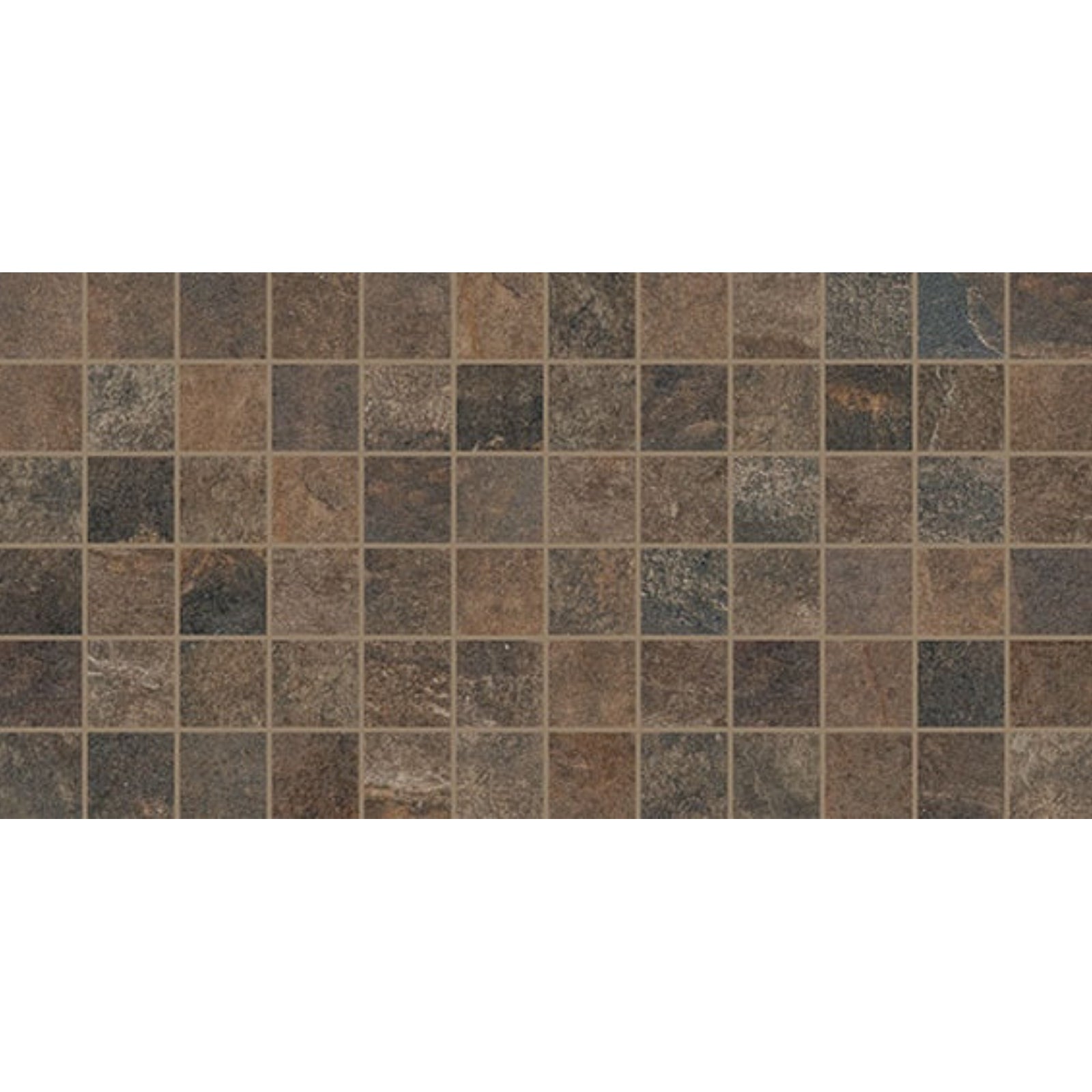 Daltile Slate Attache 12" x 24" Matte Porcelain 2" Straight Joint Mosaic