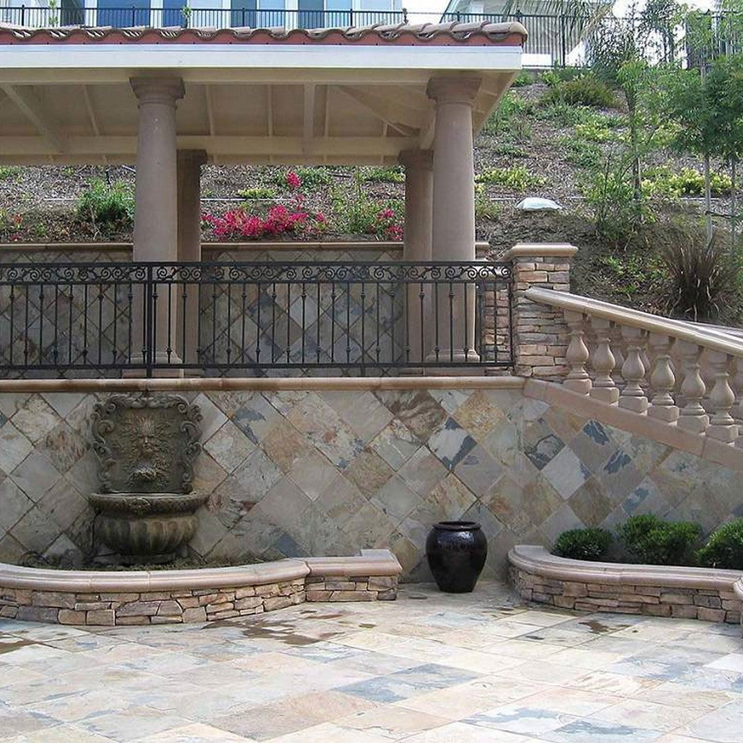 MS International Autumn 16" x 16" Gauged Back Slate Tile